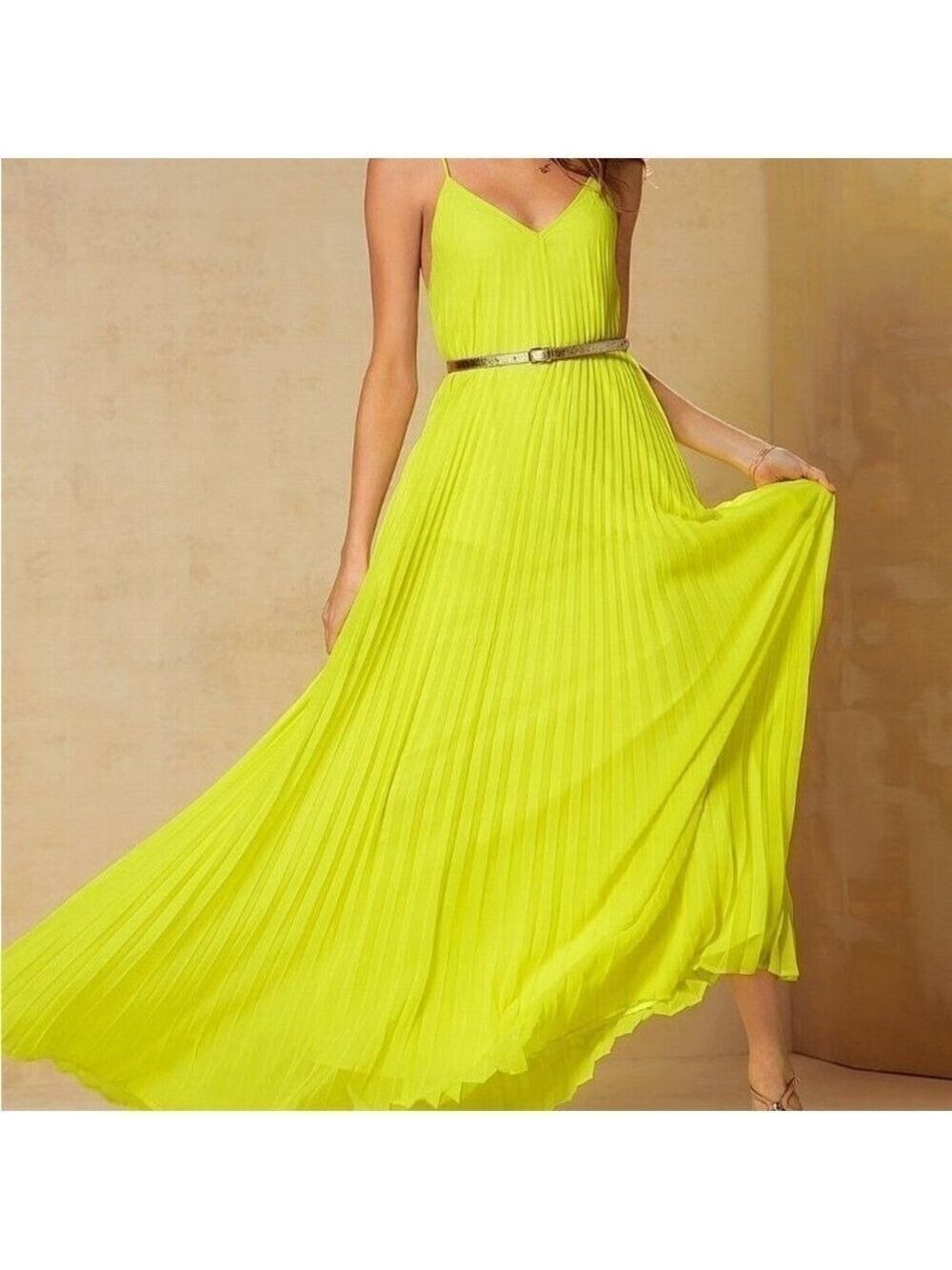 VICTORIA’S SECRET blue, pleated maxi dress. Size S - Picture 11 of 11